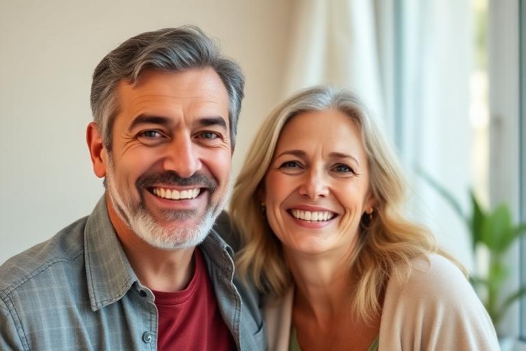 Happy confident couple